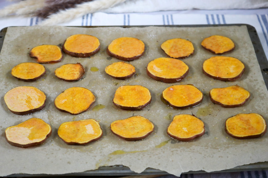Arrange Potato Circles on Baking Tray