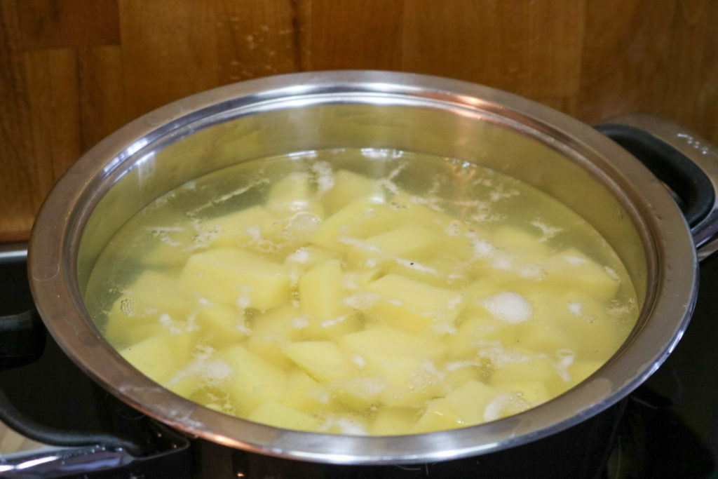 Place Potatoes in Cold Water