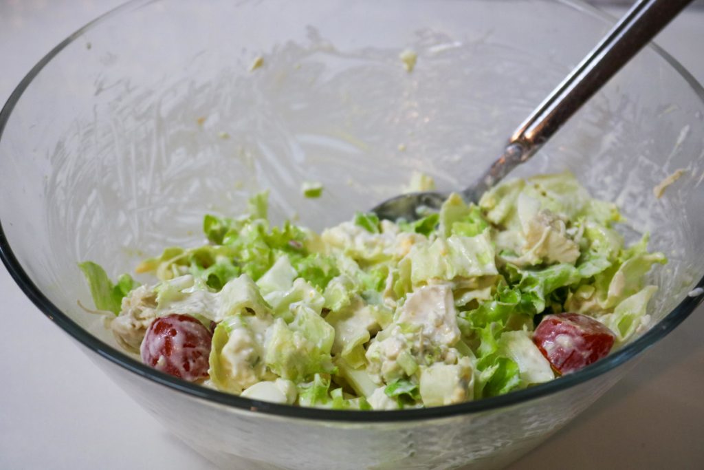 Fill with the turkey salad mixture and serve