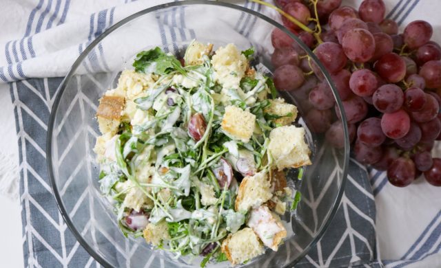 Bread Salad with Grapes and Blue Cheese Recipe
